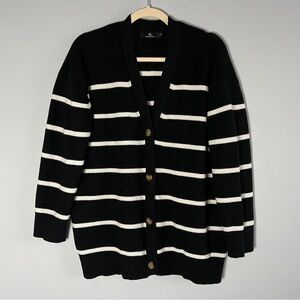 B+W Striped Cardigan